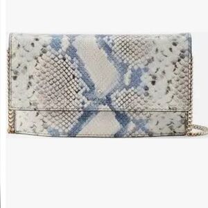 NWT Kate Spade Hayes Street
Snake-embossed Brennan
Crossbody Clutch